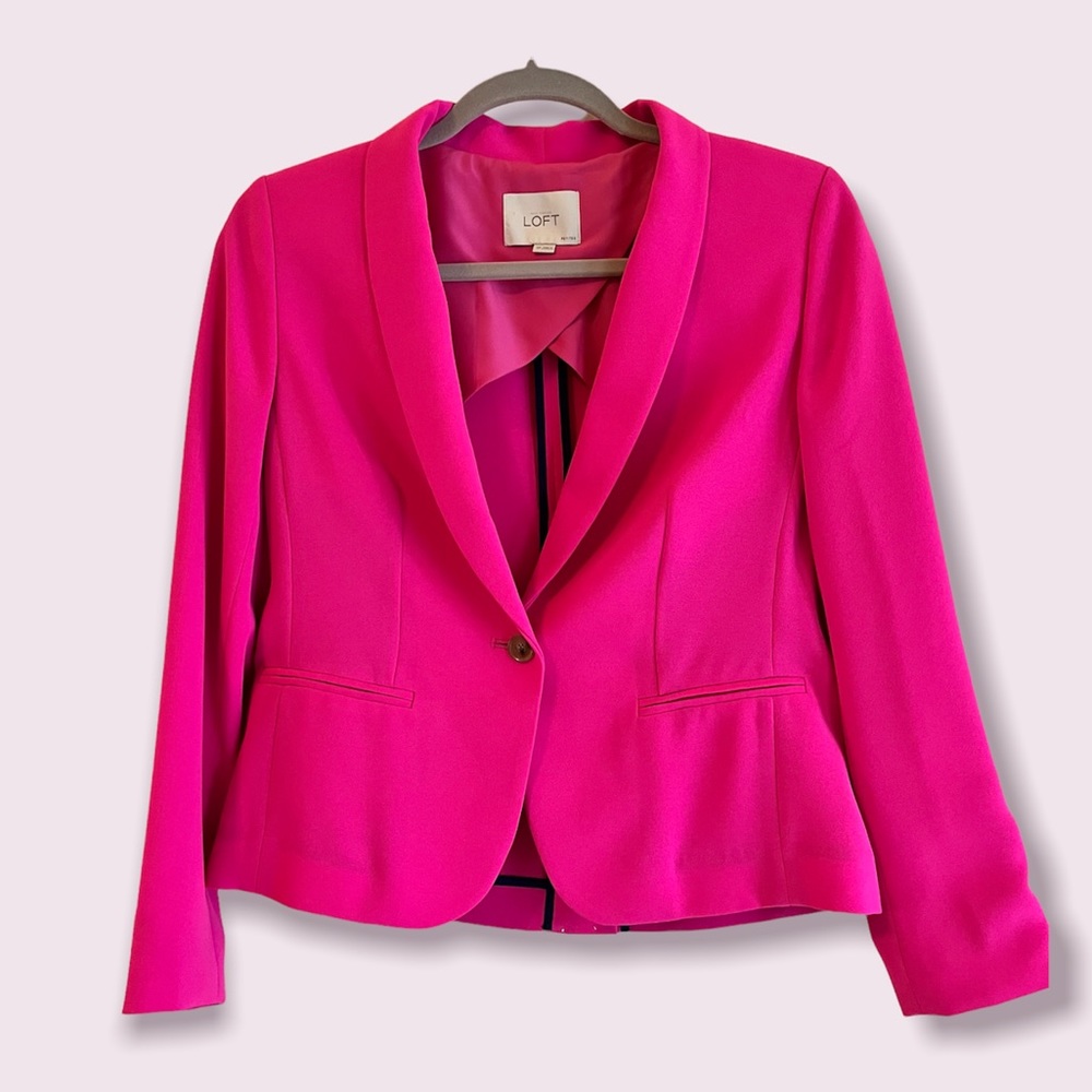 LOFT Blazer Legally Blonde Pink Small Petite